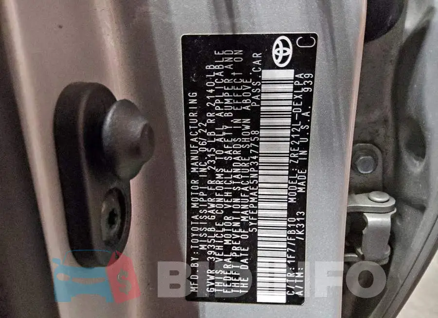 5YFEPMAE5NP347758 Photo# 12