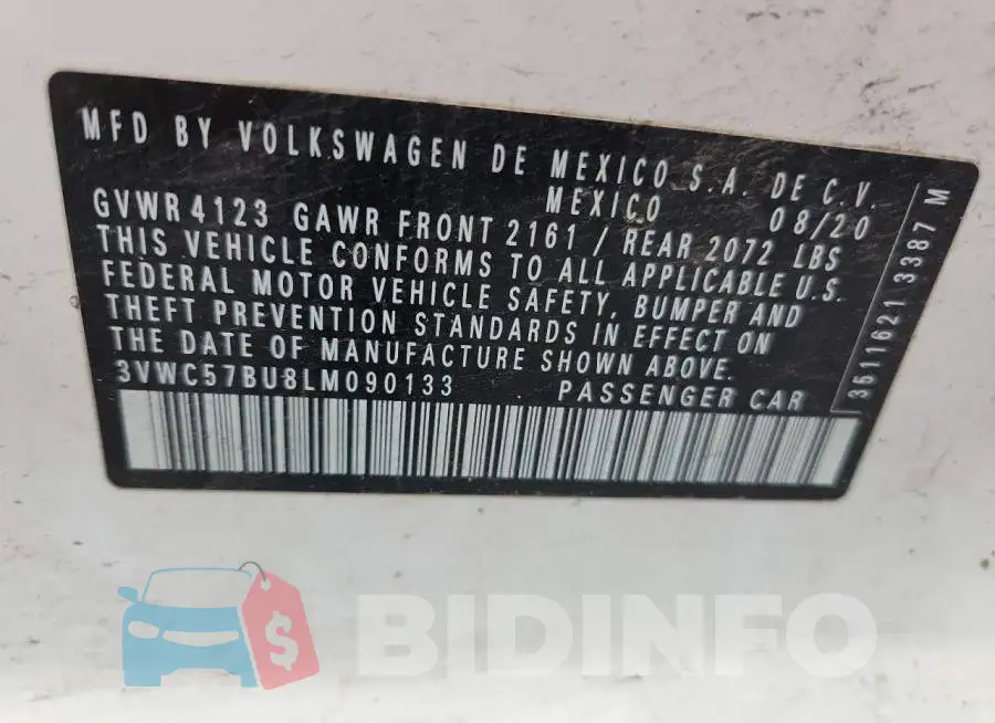 3VWC57BU8LM090133 Photo# 12