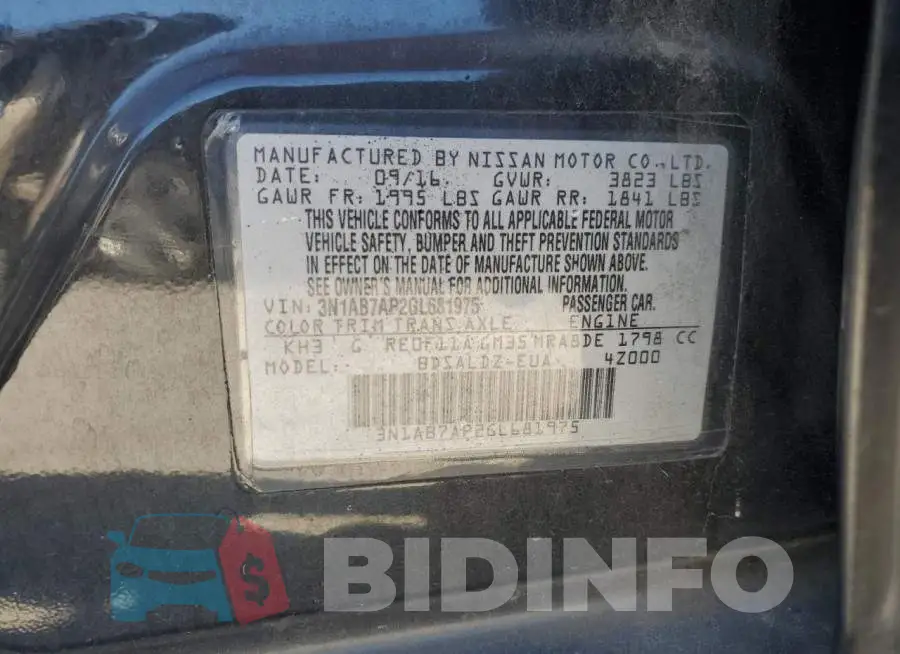 3N1AB7AP2GL681975 Photo# 12