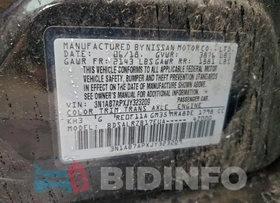 3N1AB7APXJY323209 Photo# 12