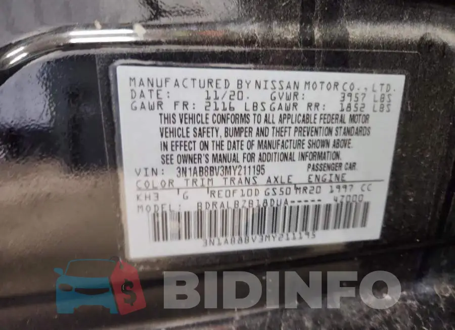 3N1AB8BV3MY211195 Photo# 12