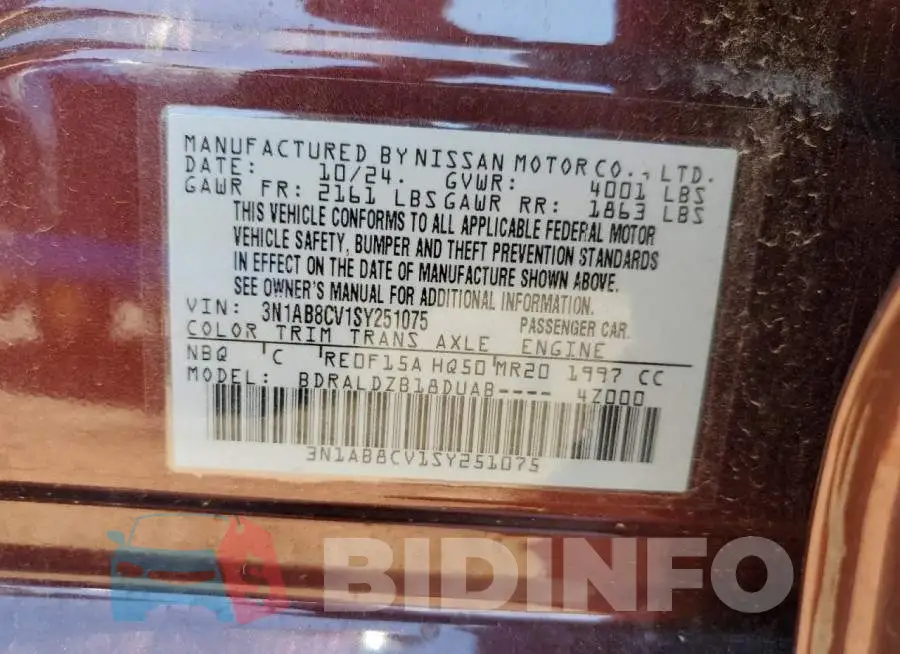 3N1AB8CV1SY251075 Photo# 12