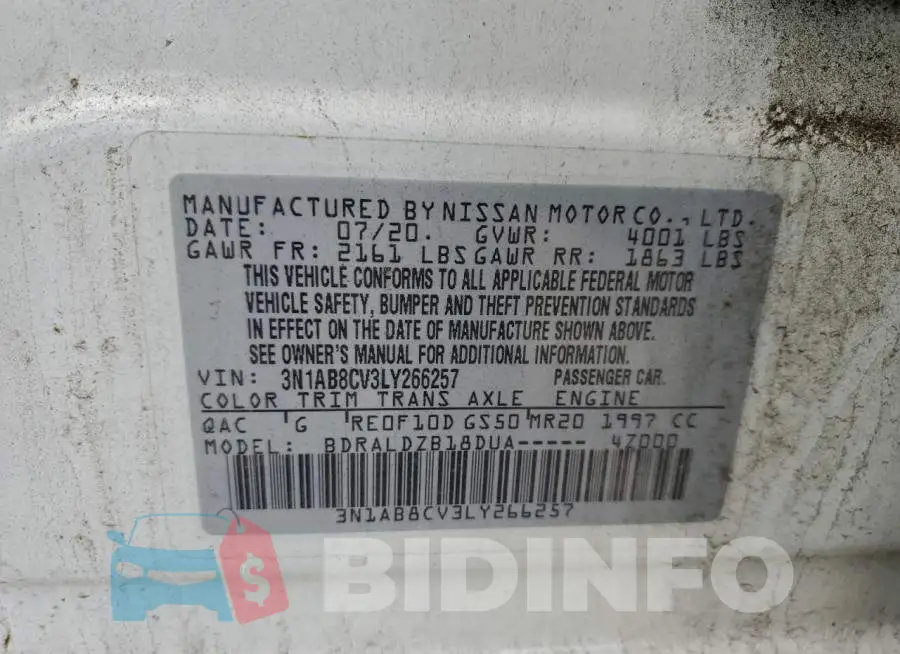 3N1AB8CV3LY266257 Photo# 13