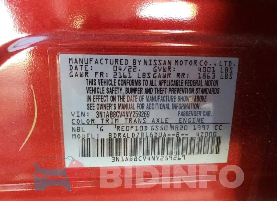 3N1AB8CV4NY259269 Photo# 13