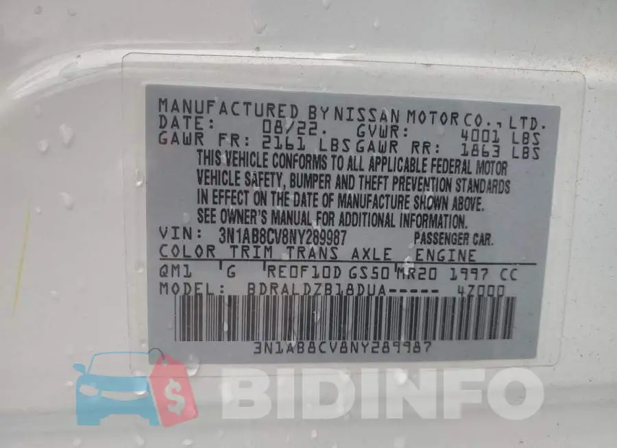 3N1AB8CV8NY289987 Photo# 12