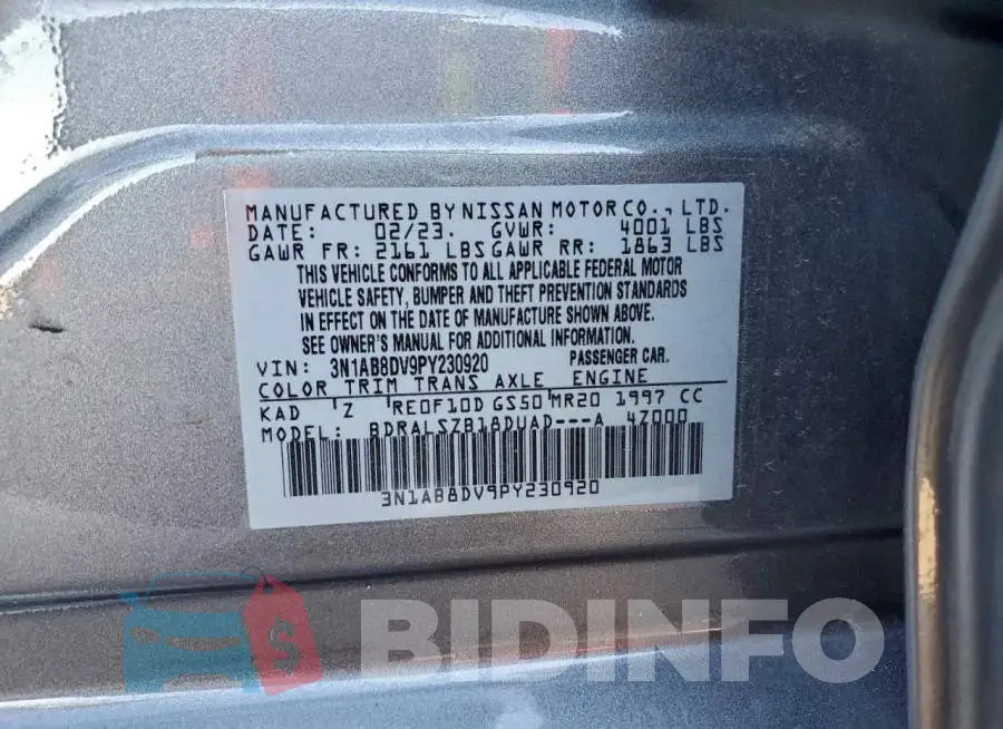 3N1AB8DV9PY230920 Photo# 12