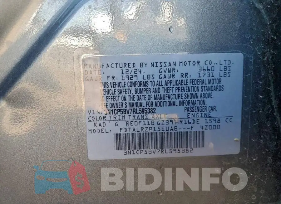 3N1CP5BV7RL595382 Photo# 12