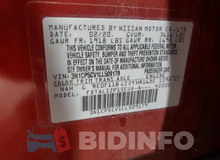 3N1CP5CV1LL509179 Photo# 14