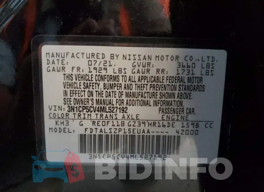 3N1CP5CV4ML527192 Photo# 14