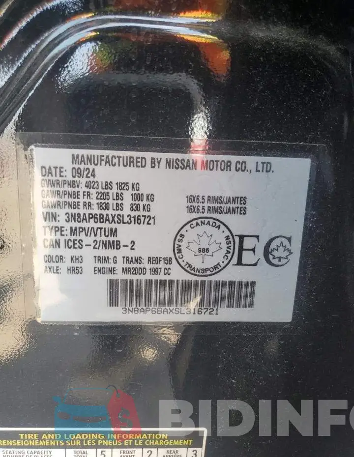3N8AP6BAXSL316721 Photo# 14