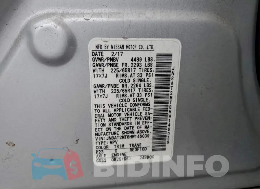JN8AT2MT8HW146039 Photo# 13
