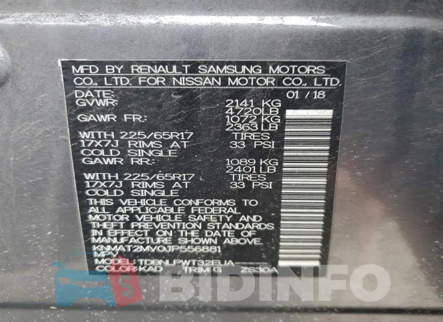 KNMAT2MV0JP556881 Photo# 13