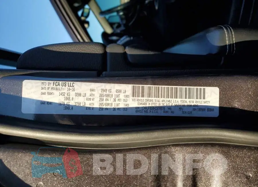 1C4RJFBG8HC670570 Photo# 13