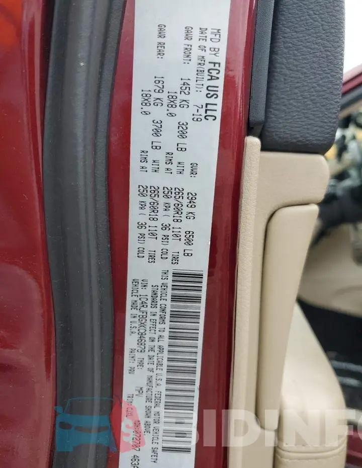 1C4RJFBGXKC846879 Photo# 12
