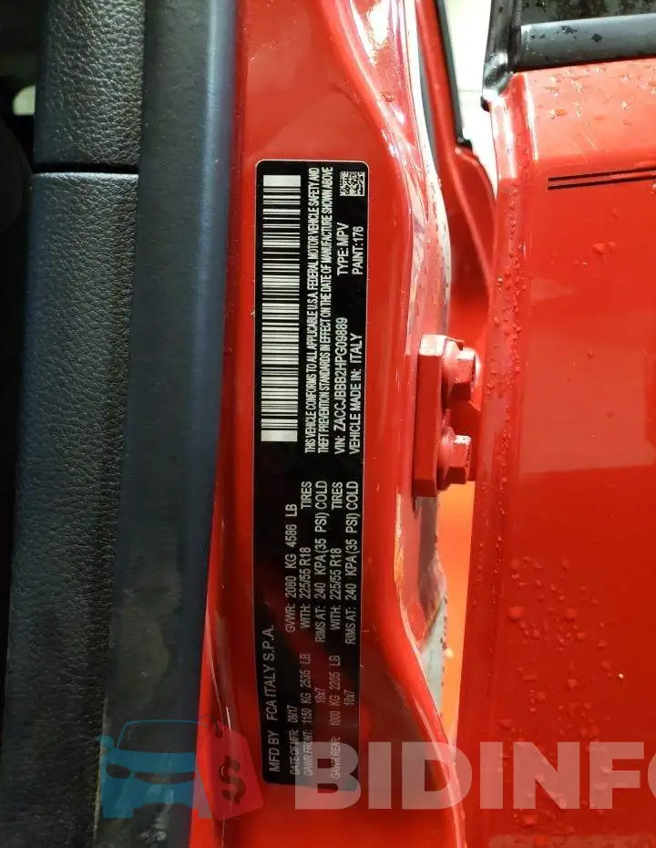 ZACCJBBB2HPG09889 Photo# 12