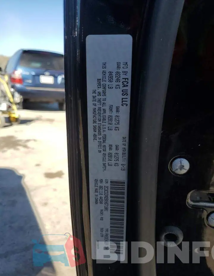 2C3CDZAG5KH671801 Photo# 12