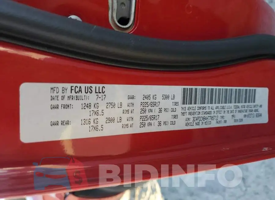 3C4PDCAB4HT705712 Photo# 13