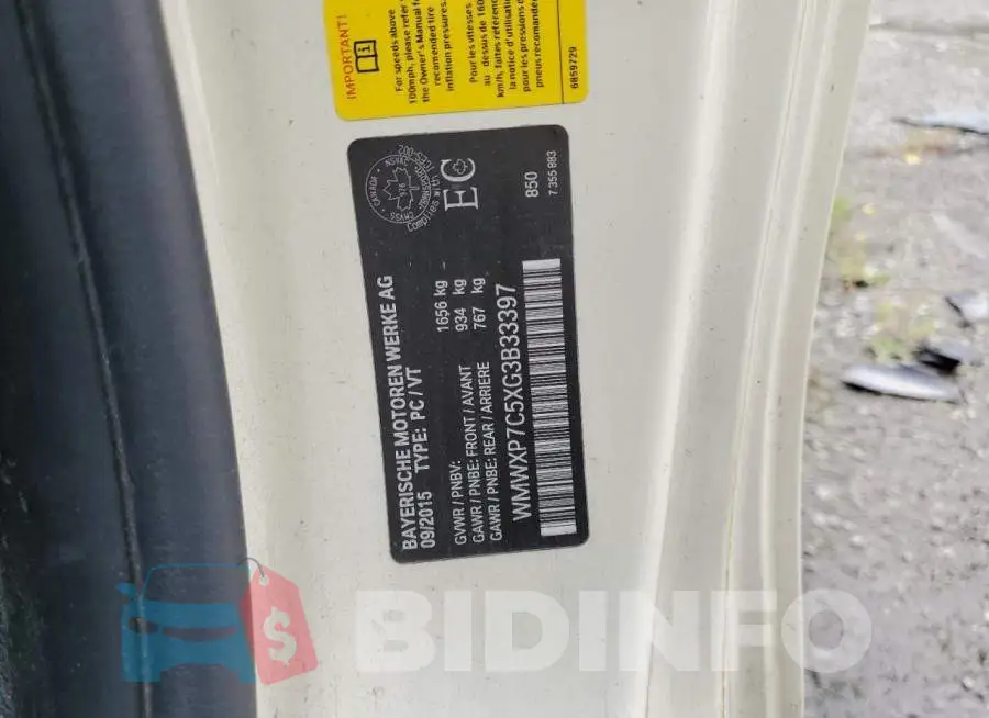 WMWXP7C5XG3B33397 Photo# 12