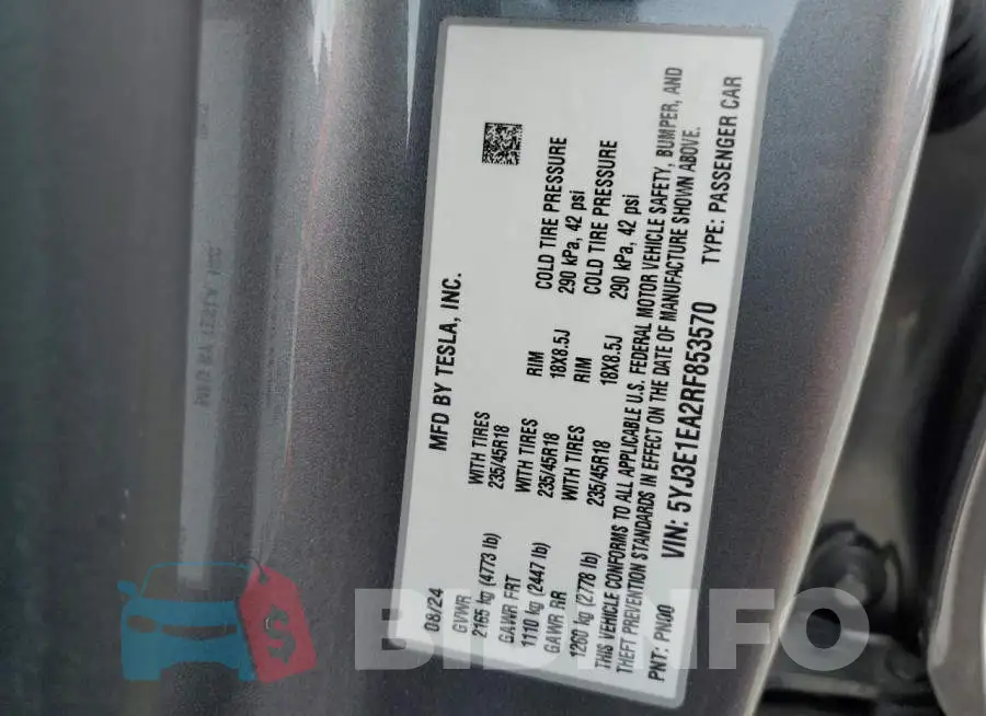 5YJ3E1EA2RF853570 Photo# 13