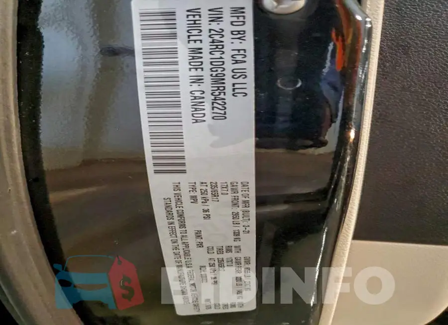 2C4RC1DG9MR542270 Photo# 13