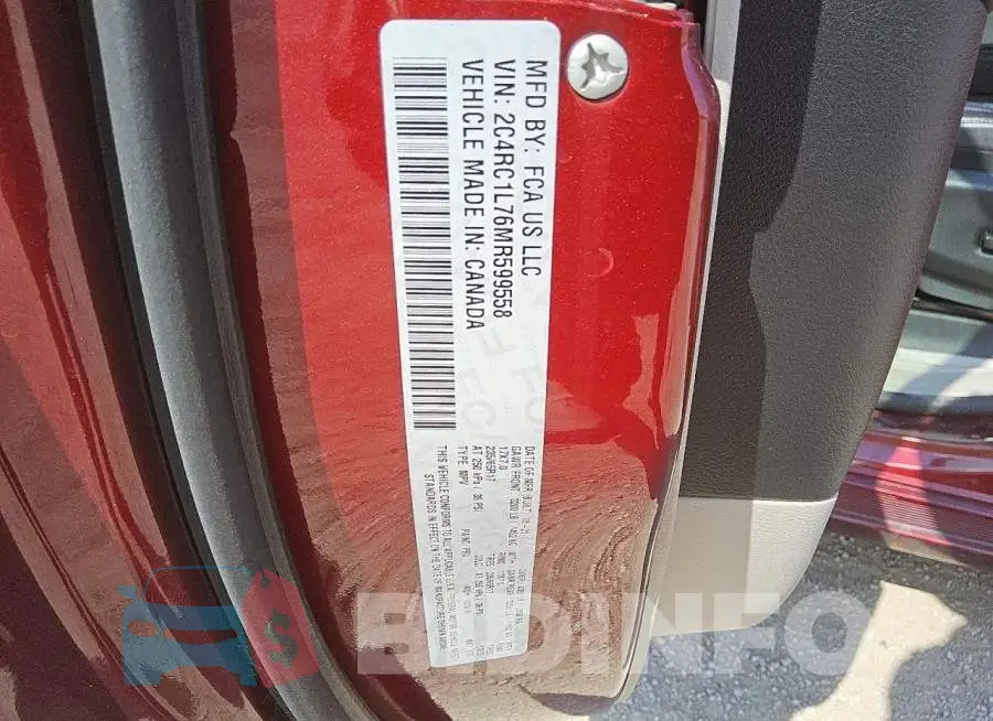 2C4RC1L76MR599558 Photo# 13