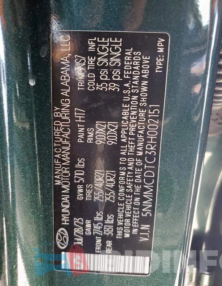 5NMMCDTC3RH002151 Photo# 14