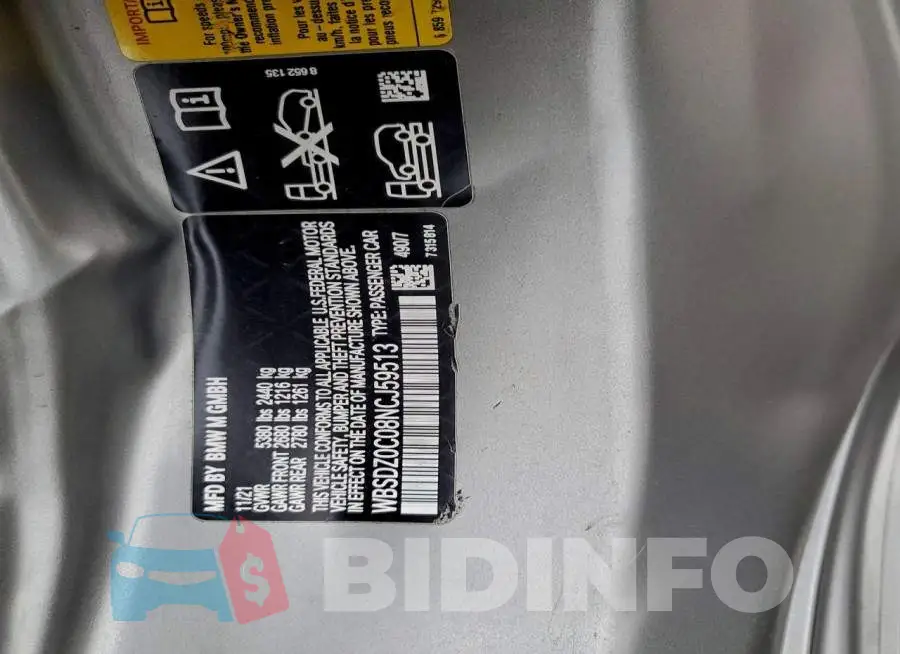 WBSDZ0C08NCJ59513 Photo# 12