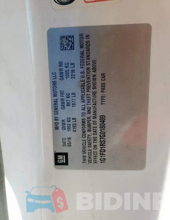 1G1FD1RS7G0180489 Photo# 12
