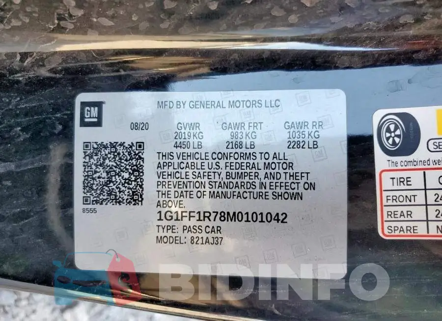 1G1FF1R78M0101042 Photo# 12