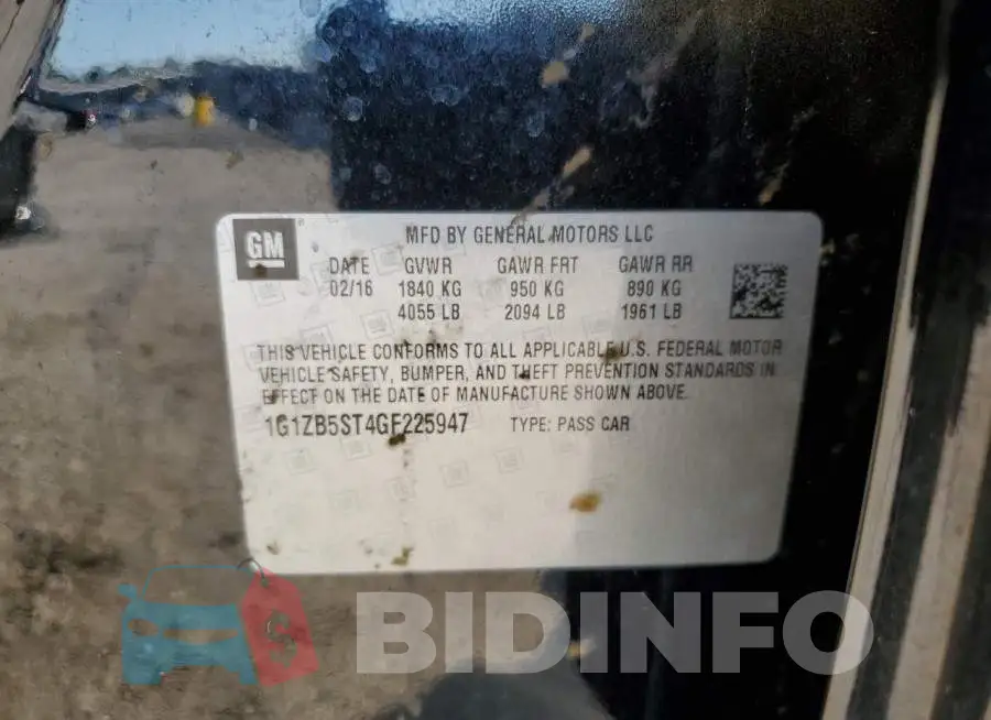 1G1ZB5ST4GF225947 Photo# 12
