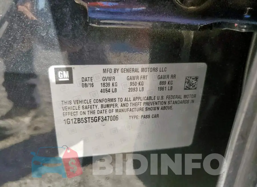 1G1ZB5ST5GF347006 Photo# 12
