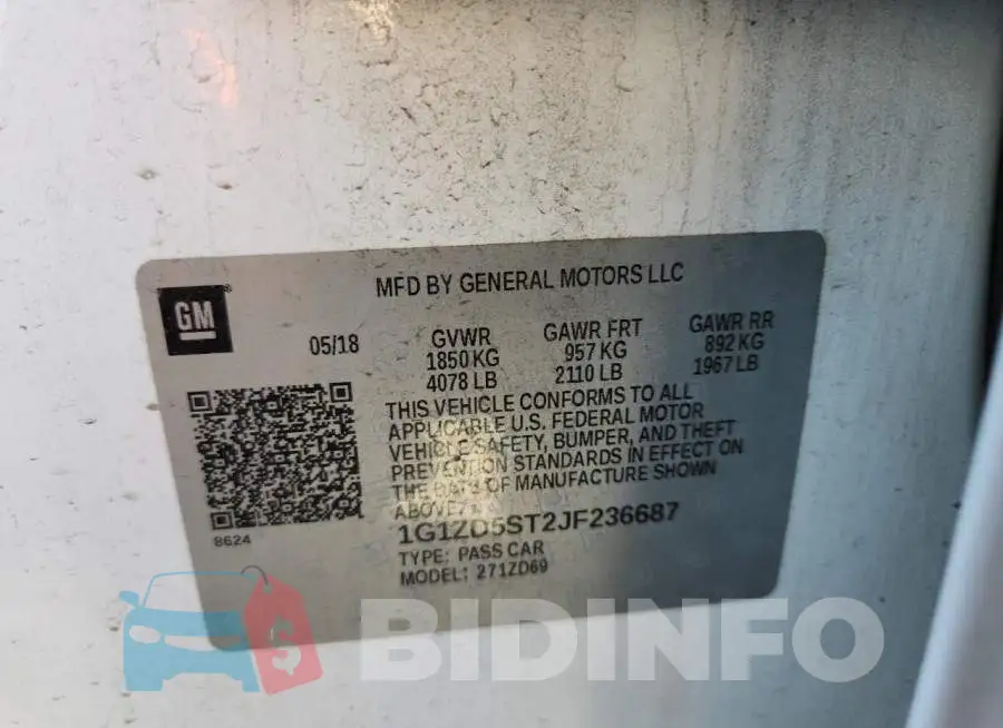 1G1ZD5ST2JF236687 Photo# 12