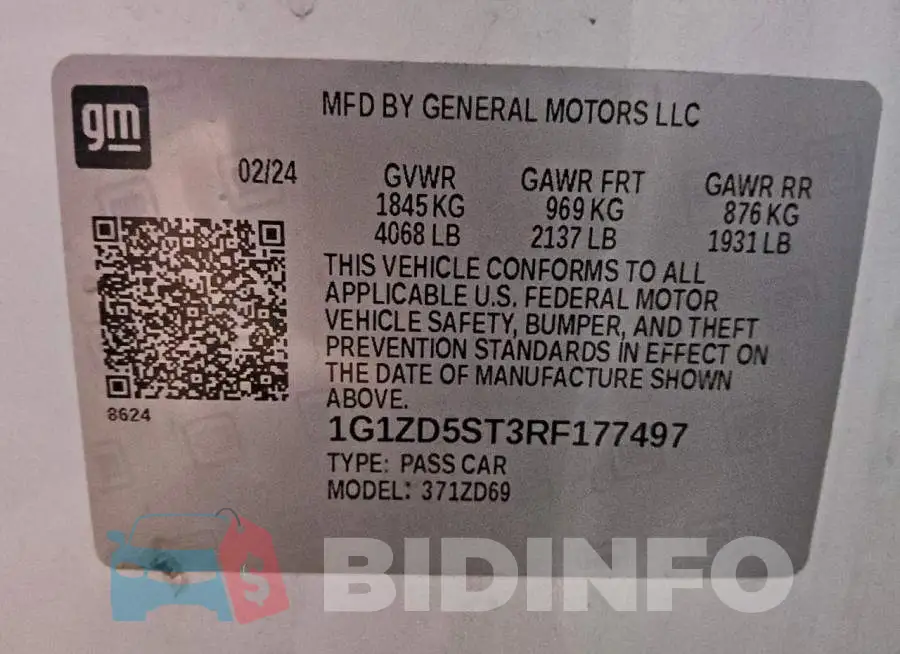 1G1ZD5ST3RF177497 Photo# 13