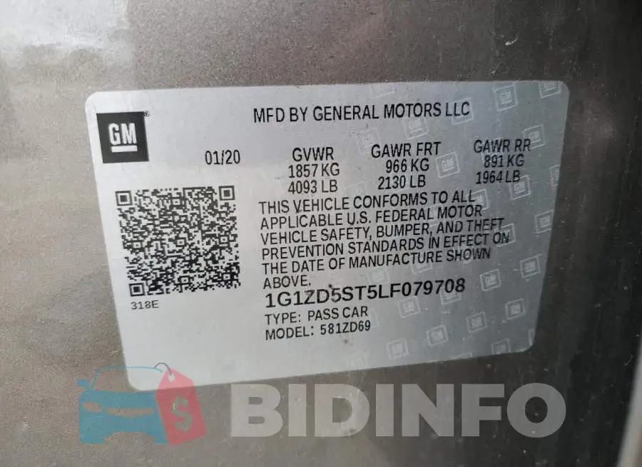 1G1ZD5ST5LF079708 Photo# 12