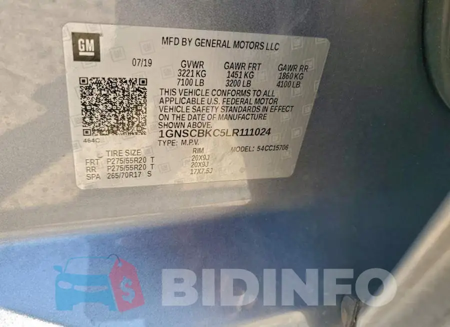 1GNSCBKC5LR111024 Photo# 13