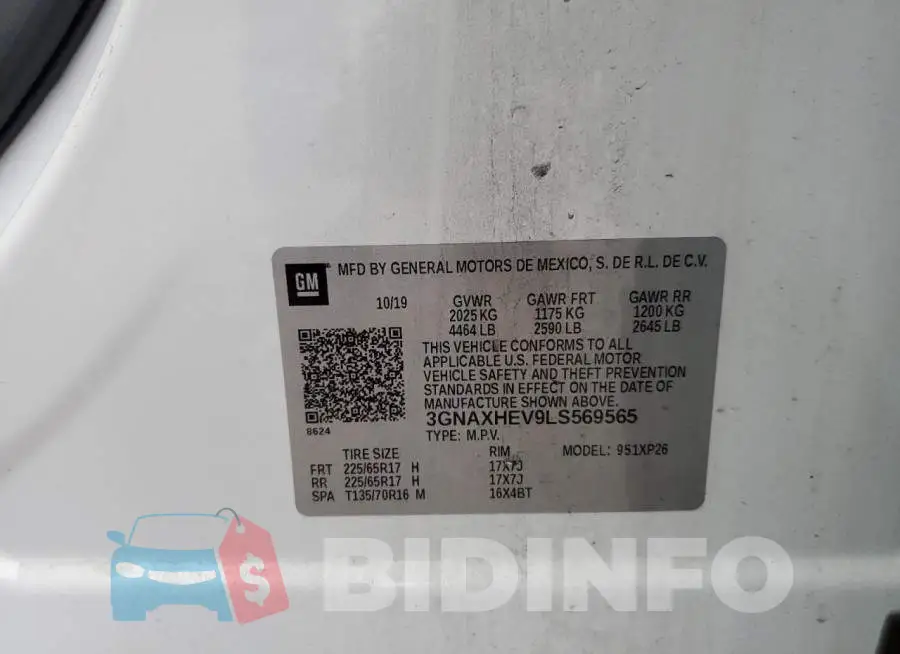 3GNAXHEV9LS569565 Photo# 13