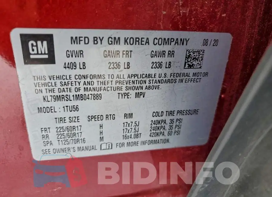 KL79MRSL1MB047889 Photo# 14