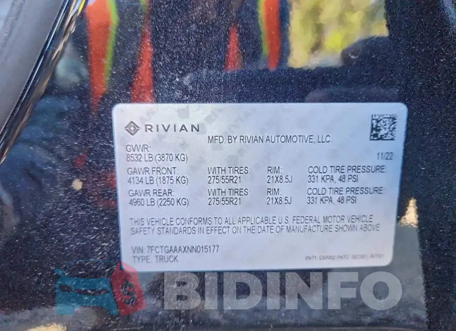 7FCTGAAAXNN015177 Photo# 13
