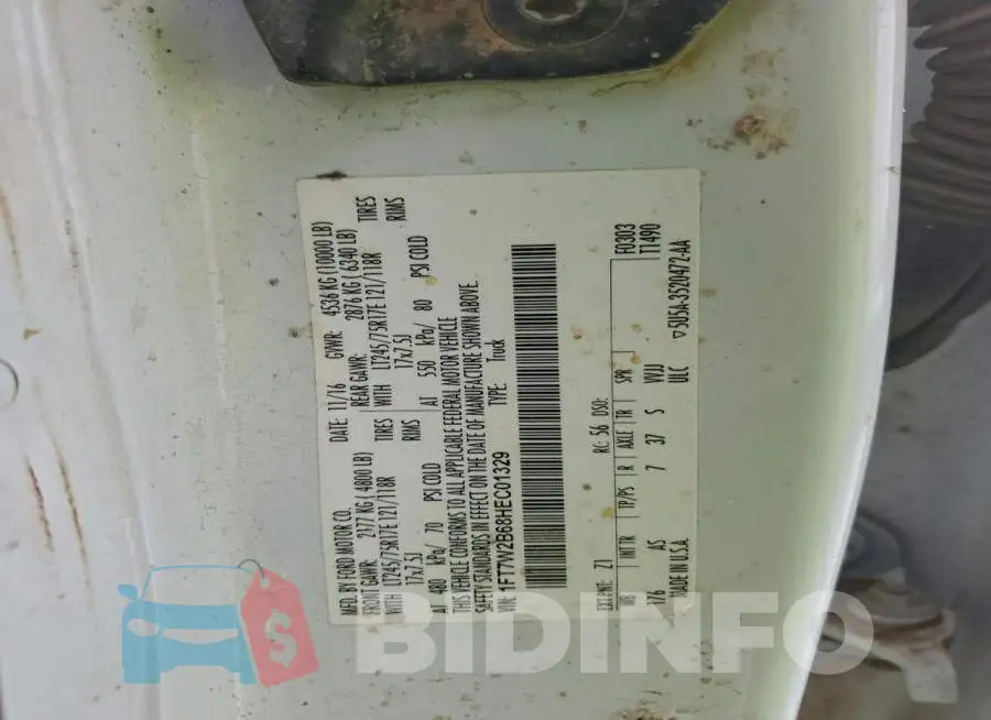 1FT7W2B68HEC01329 Photo# 12