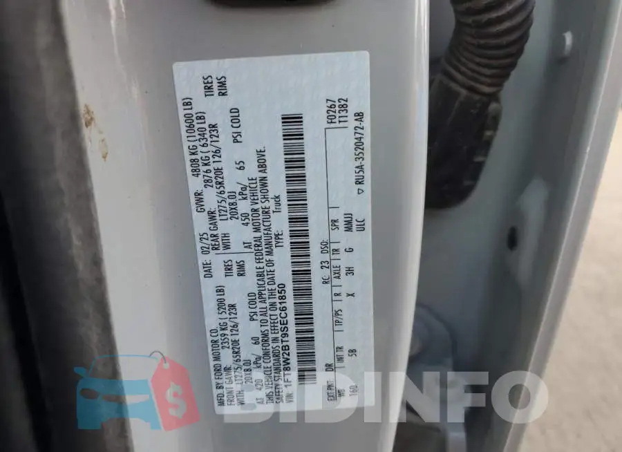 1FT8W2BT9SEC61850 Photo# 12