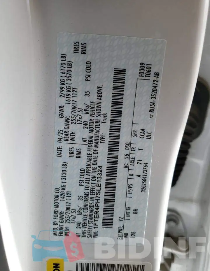 1FTER4PH7SLE13324 Photo# 12