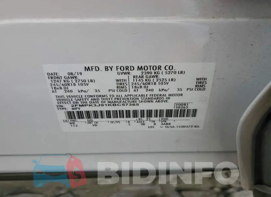 2FMPK3J91KBC57365 Photo# 13
