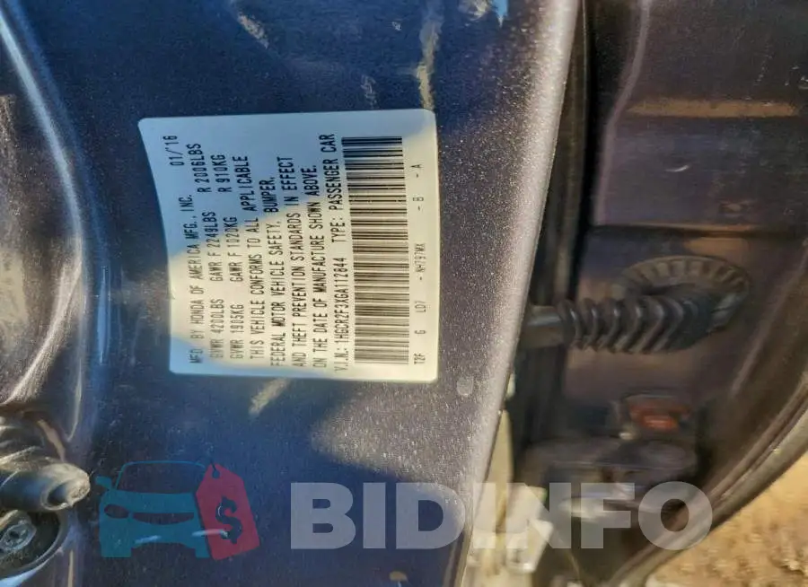 1HGCR2F3XGA112844 Photo# 13