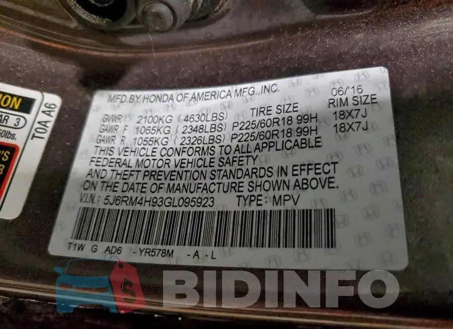 5J6RM4H93GL095923 Photo# 12