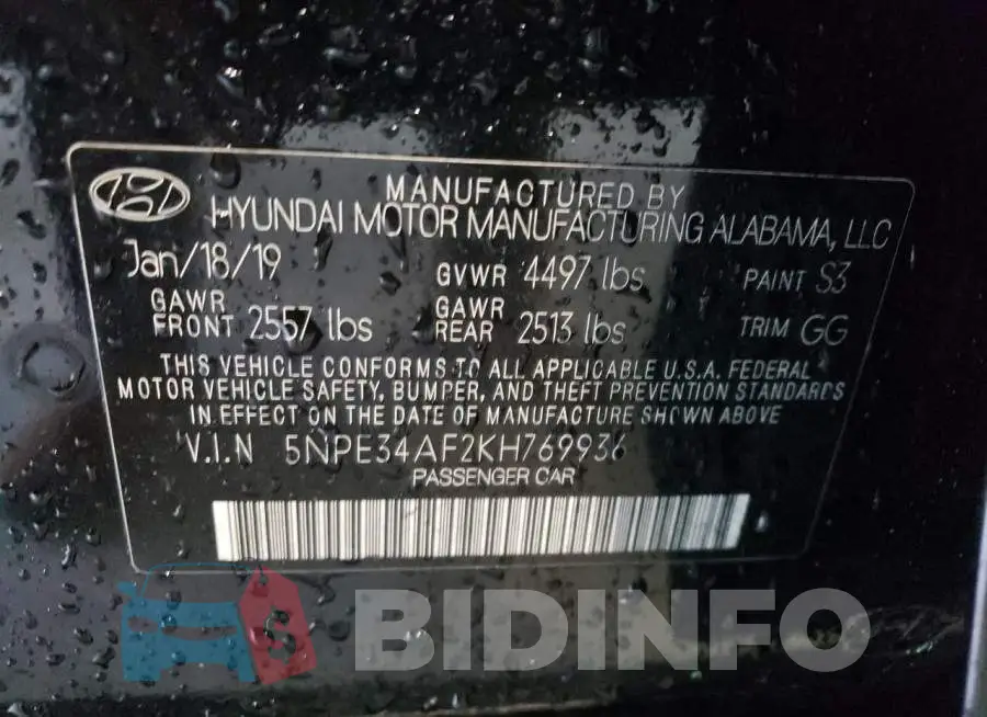 5NPE34AF2KH769936 Photo# 12