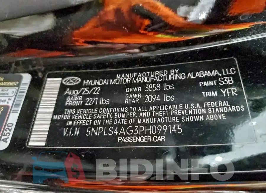 5NPLS4AG3PH099145 Photo# 12