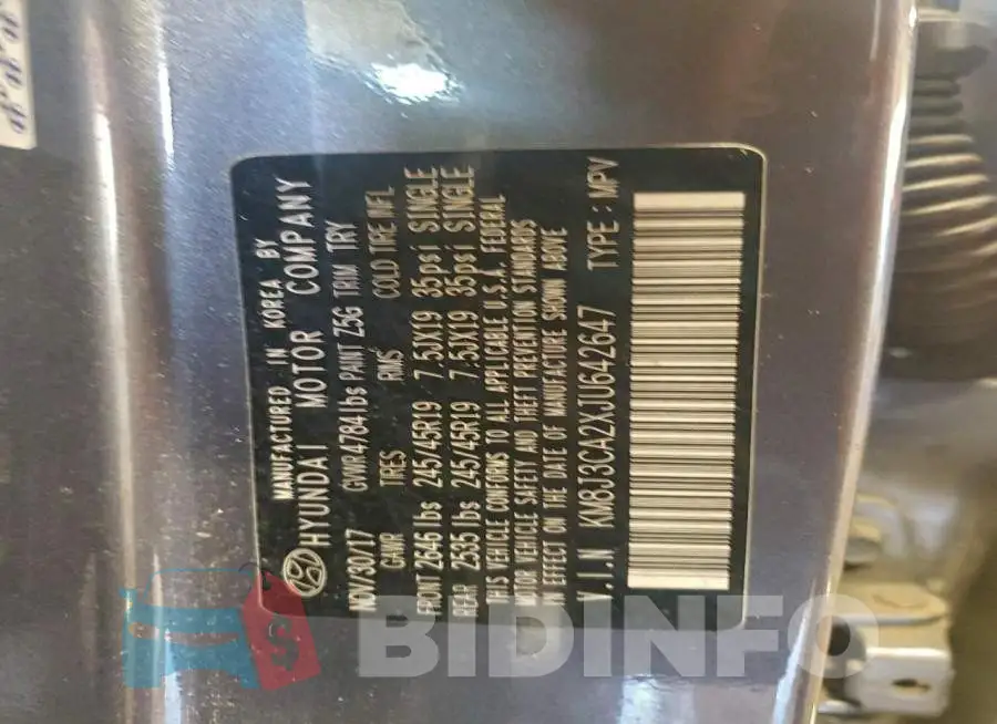 KM8J3CA2XJU642647 Photo# 13