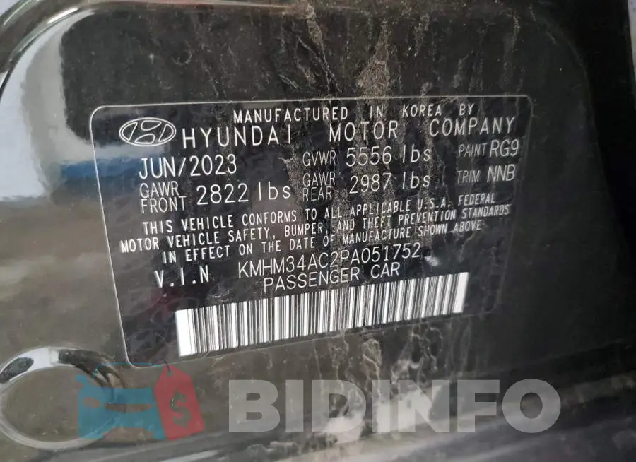 KMHM34AC2PA051752 Photo# 13