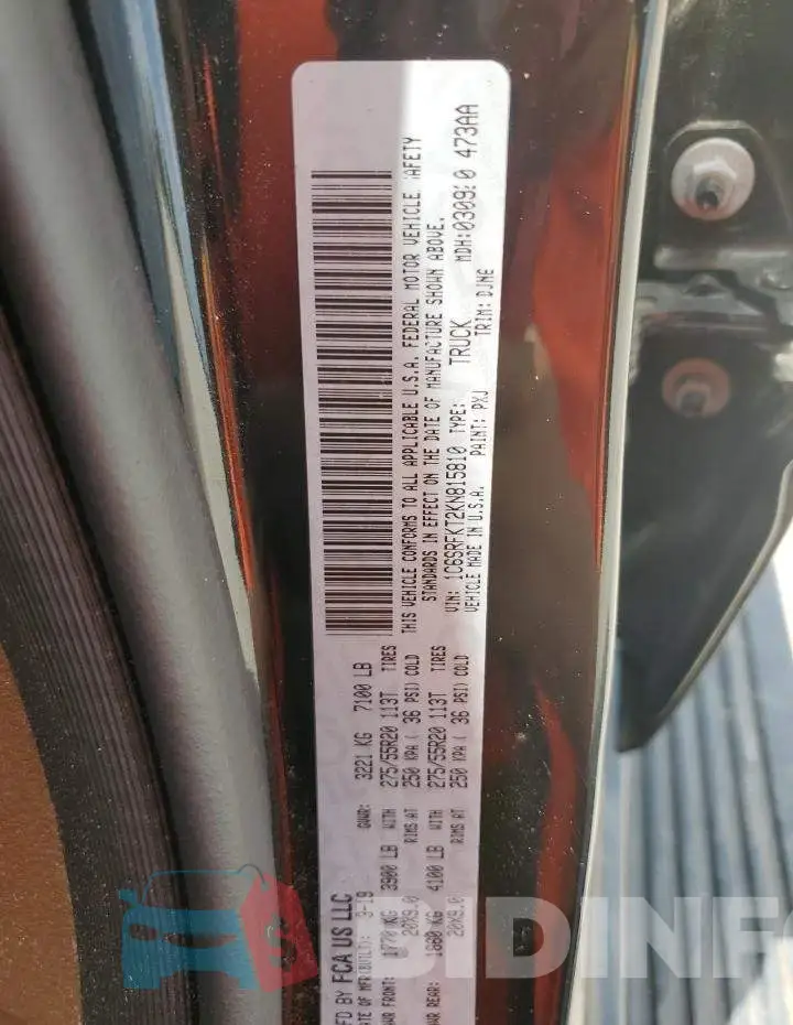 1C6SRFKT2KN815810 Photo# 12