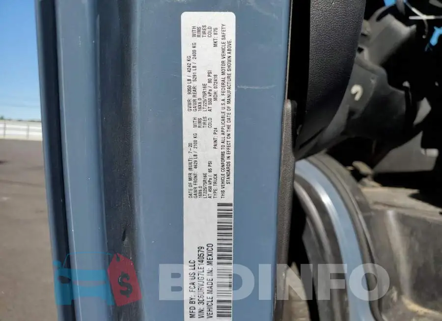 3C6URVJG7LE140579 Photo# 13